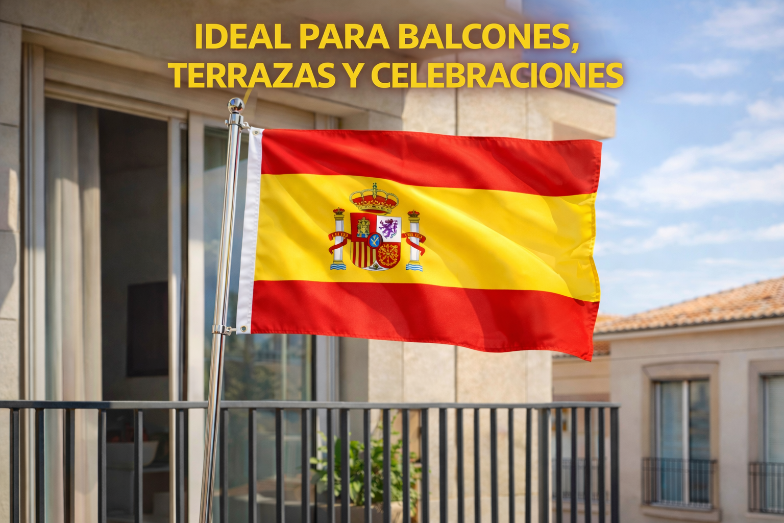 Pack Afición España – Bandera 90x150 cm + Bocina